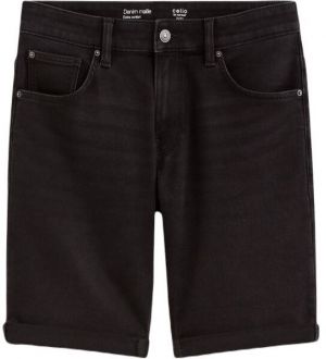 CELIO BOKNITBM Pánske džínsové kraťasy, čierna, veľkosť