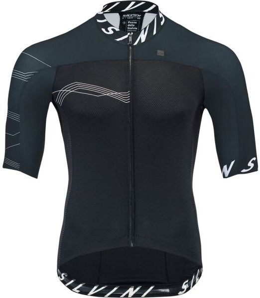 SILVINI STELVIO Pánsky cyklistický dres, čierna, veľkosť
