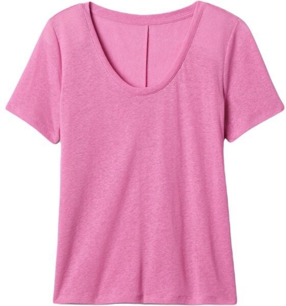 GAP V-SS LINEN SCOOP Dámske tričko, ružová, veľkosť