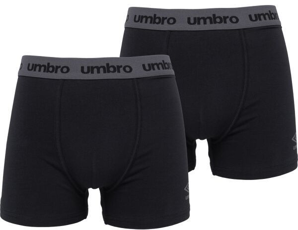 Umbro BOXER SHORT 2 PACK Pánske boxerky, čierna, veľkosť