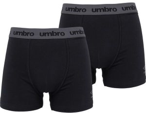 Umbro BOXER SHORT 2 PACK Pánske boxerky, čierna, veľkosť