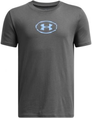 Under Armour SLICE LOGO Chlapčenské tričko, tmavo sivá, veľkosť S