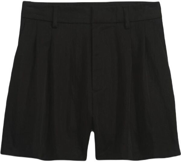 GAP PLEATED Dámske kraťasy, čierna, veľkosť