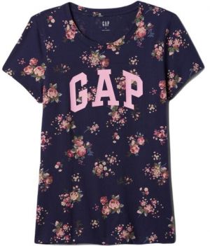 GAP CLASSIC Dámske tričko, tmavo modrá, veľkosť