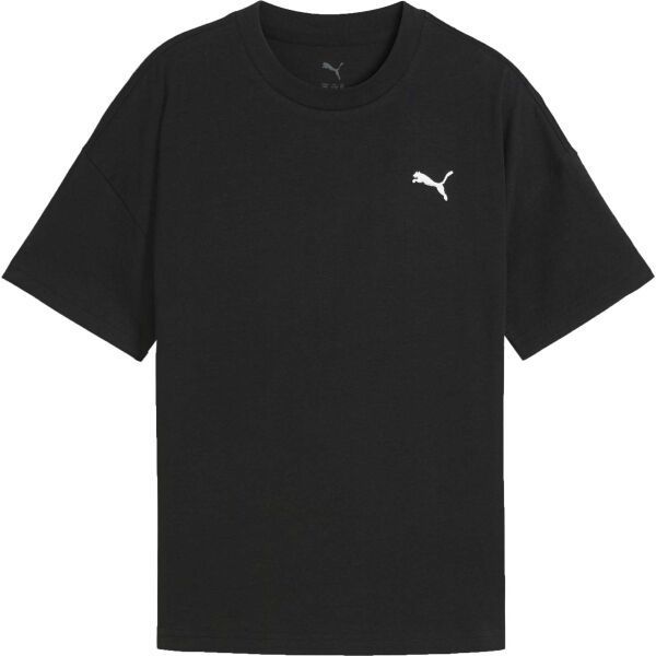 Puma WARDROBE ESS RELAXED TEE G Dievčenské tričko, čierna, veľkosť