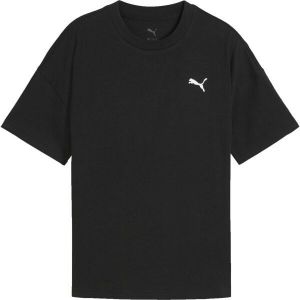 Puma WARDROBE ESS RELAXED TEE G Dievčenské tričko, čierna, veľkosť