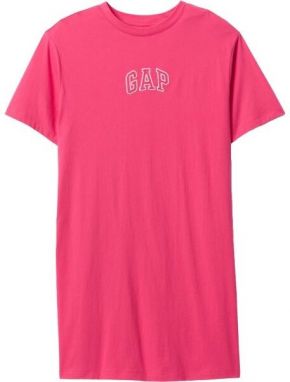GAP V-FRCH LOGO Dámske šaty, ružová, veľkosť