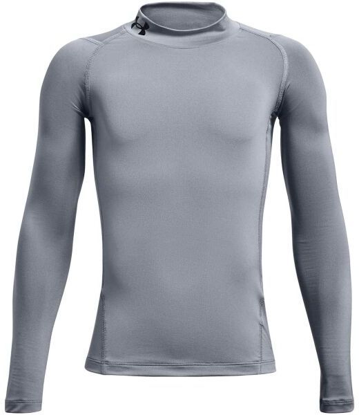 Under Armour HG ARMOUR MOCK Chlapčenské kompresné tričko, sivá, veľkosť XS