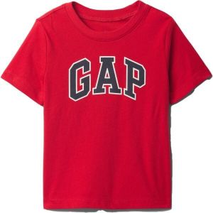 GAP V-LOGO Chlapčenské tričko, červená, veľkosť 5Y