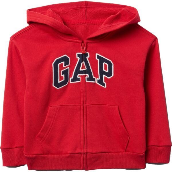 GAP V-FRCH LOGO Chlapčenská mikina, červená, veľkosť 2Y
