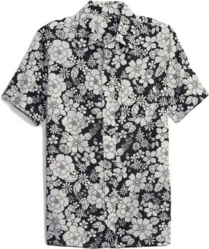 GAP SS LINEN Chlapčenská košeľa, čierna, veľkosť