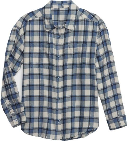GAP LS FLANNEL Dievčenská košeľa, modrá, veľkosť