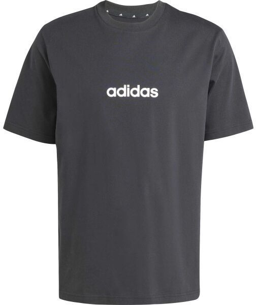 adidas ESSENTIALS LINEAR SINGLE JERSEY Pánske tričko, čierna, veľkosť
