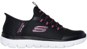Skechers SUMMITS Dievčenská vychádzková obuv, čierna, veľkosť