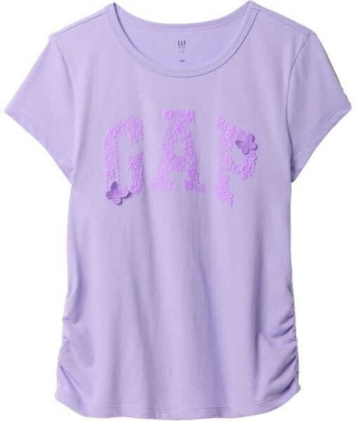 GAP V-LOGO SIDE RUCHED Dievčenské tričko, fialová, veľkosť