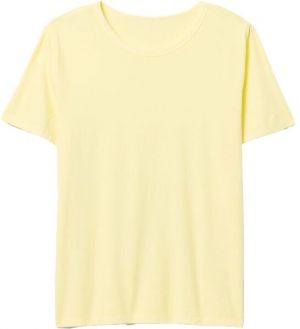 GAP ORGANIC VINT CREW 2 Dámske tričko, žltá, veľkosť