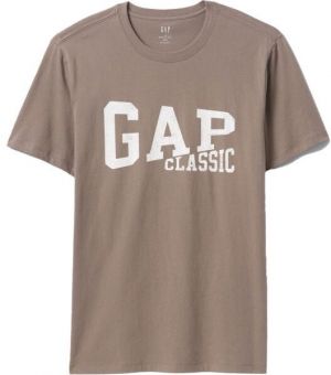GAP CLASSIC Pánske tričko, hnedá, veľkosť