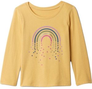 GAP BABY Dievčenské tričko, žlutá, veľkosť