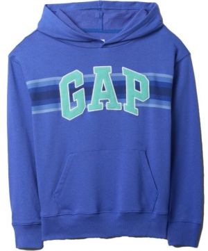 GAP V-FRCH LOGO Chlapčenská mikina, modrá, veľkosť