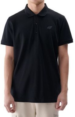 4F POLO SHIRT Pánske polo tričko, čierna, veľkosť