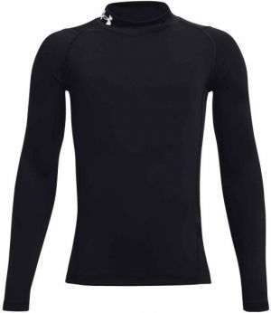 Under Armour HG ARMOUR MOCK Chlapčenské kompresné tričko, čierna, veľkosť S