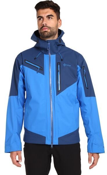 KILPI HASTAR Pánska nepremokavá outdoorová bunda, modrá, veľkosť
