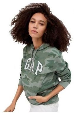 GAP HERITAGE Dámska mikina, khaki, veľkosť