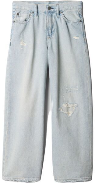 GAP BAGGY Chlapčenské džínsy, svetlomodrá, veľkosť 7Y