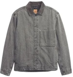 GAP DENIM CHORE Pánska bunda, sivá, veľkosť