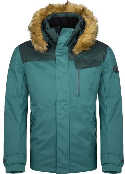 KILPI ALPHA Pánska zimná bunda, tmavo zelená, veľkosť