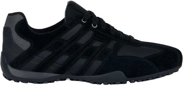 Geox UOMO SNAKE Pánska voľnočasová obuv, čierna, veľkosť