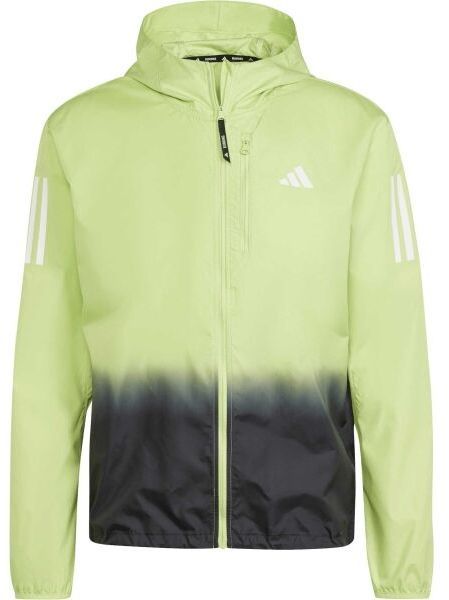 adidas OWN THE RUN COLORBLOCK Pánska bežecká bunda, svetlo zelená, veľkosť