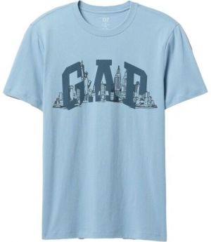 GAP NYC SKYLINE Pánske tričko, svetlomodrá, veľkosť