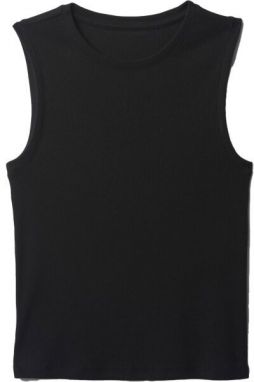 GAP RIB SHELL Dámsky top, čierna, veľkosť