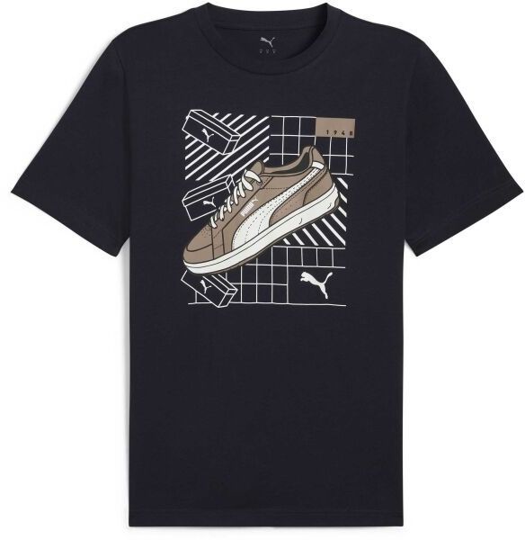 Puma GRAPHIC SNEAKER TEE Pánske tričko, tmavo modrá, veľkosť