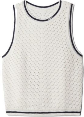 GAP SL CROCHET Dámsky top, biela, veľkosť