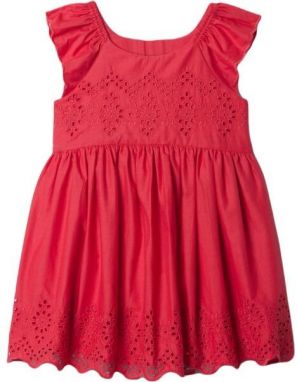 GAP EYELET Dievčenské šaty, červená, veľkosť