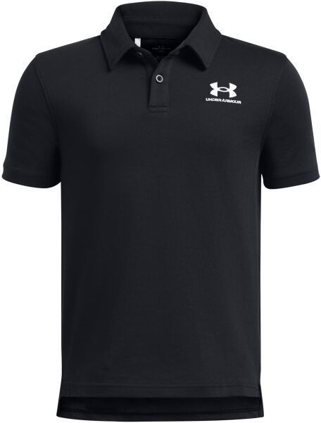 Under Armour ICON POLO Chlapčenské tričko, čierna, veľkosť M