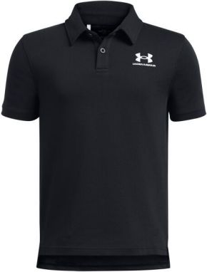 Under Armour ICON POLO Chlapčenské tričko, čierna, veľkosť M