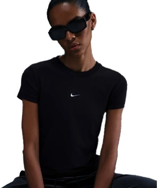 Nike SPORTSWEAR CHILL KNIT Dámske tričko, čierna, veľkosť