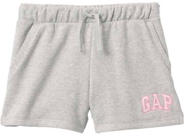 GAP HERITAGE LOGO Dievčenské kraťasy, sivá, veľkosť