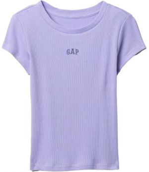 GAP FRENCH RIBBED LOGO Dievčenské tričko, fialová, veľkosť
