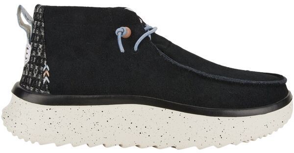 HEY DUDE WENDY PEAK HI SUEDE Dámska voľnočasová obuv, čierna, veľkosť