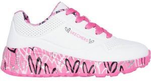 Skechers UNO LITE - LOVELY LUV Detská voľnočasová obuv, biela, veľkosť