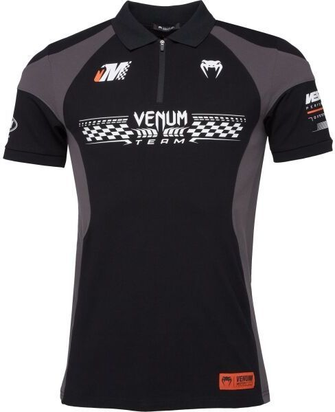 Venum MOTORSPORT POLO Pánske tričko, čierna, veľkosť