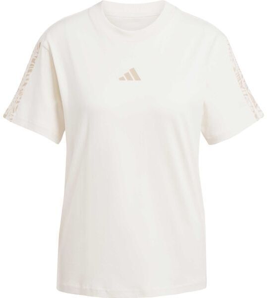 adidas EMBROIDERED T-SHIRT Dámske tričko, béžová, veľkosť