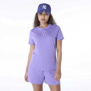 New Era WMNS MLB LEAGUE ESSENTIALS NEYYAN Dámske tričko, fialová, veľkosť