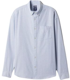 GAP OXFORD Pánska košeľa, svetlomodrá, veľkosť