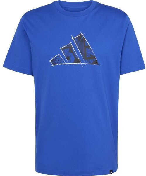 adidas LOGO GRAPHIC TEE Pánske tričko, modrá, veľkosť