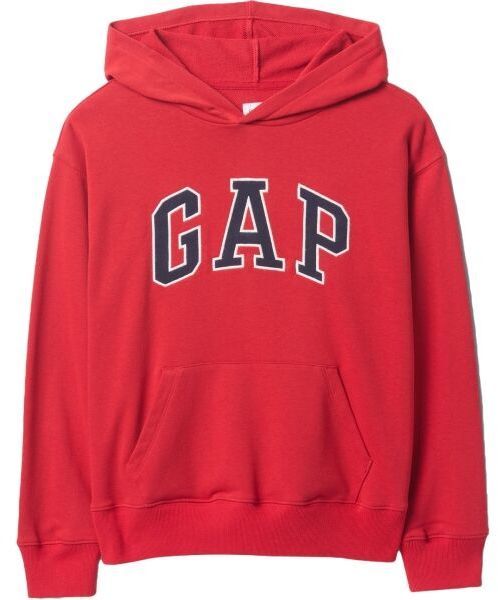 GAP HERITAGE LOGO Chlapčenská mikina, červená, veľkosť